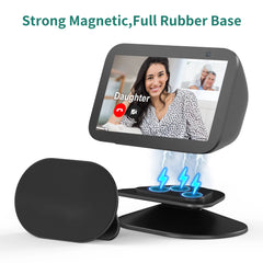 "SPORTLINK Adjustable Magnetic Stand for Echo Show 5 (3rd Gen, 2023) – Tilt Table Holder with Anti-Slip Base, Black"