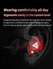 "QKZ AK6 Wired Earphones – 3.5mm HiFi Sound Quality Gaming Headset, Bass-Boosted Earbuds for Gamers"