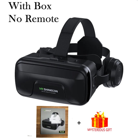"VR Shinecon 10.0 Virtual Reality Helmet – 3D Glasses Headset for Smartphone, Video Games, Binocular VR Goggles"