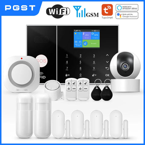PGST Smart Life Wi-Fi GSM Alarm System with Sensors