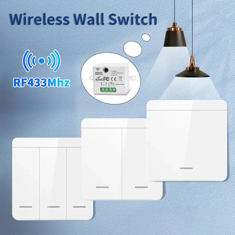 Smart Wall Switch for LED Lighting RF 433MHz