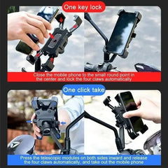 RideMount – 360° Rotatable Phone Holder for Bikes & Motorcycles