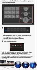 Bluetooth RGB Macro Keyboard – 3 Knobs, 12 Keys, Programmable Mechanical Hotswap Keypad