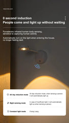 "Wireless Night Light with Motion Sensor – USB LED Wall Lamp for Kitchen, Bedroom, Living Room, and Mural Indoor Lighting"