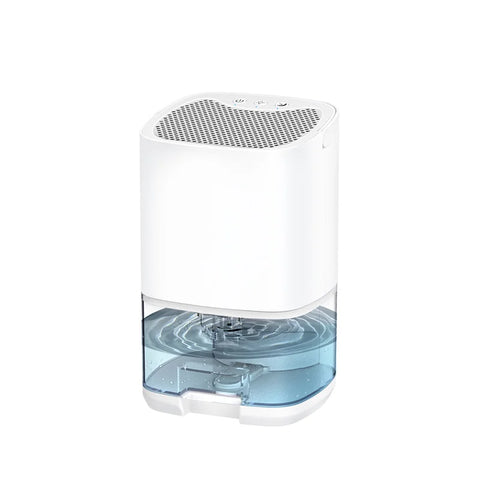White humidifier with water tank on a white background
