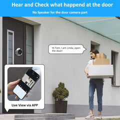 Smart 3MP Mini Peephole Door Camera with Wi-Fi & Motion Detection