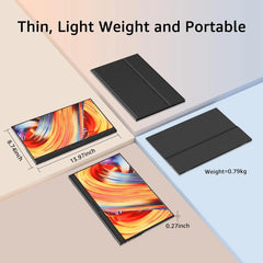 "HOESD.a 15.6'' Portable Gaming Monitor – 1080P, 300cd/m² Extended Display for Laptop, Phone, Switch, Xbox, PS4/PS5, PC, Mini PC"
