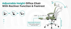 "JHK Ergonomic Mesh Gaming Chair – High Back Recliner with Lumbar Support & Swivel Base"