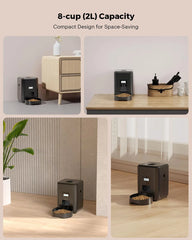 Smart Pet Food Dispenser – Timed Automatic Cat & Dog Feeder with Portion Control