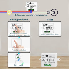 Smart Wall Switch for LED Lighting RF 433MHz