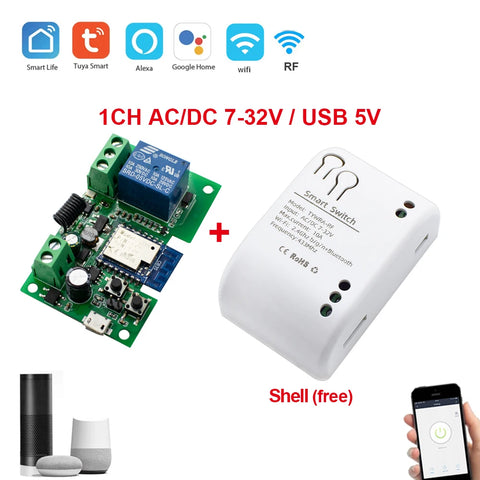 Tuya Smartlife WiFi Smart Home Relay Switch 2CH