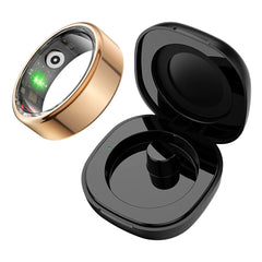 "2024 COLMI R02 Smart Ring – Health Monitor with Charging Case, 39-Day Battery Life, 5ATM Waterproof for Men & Women"