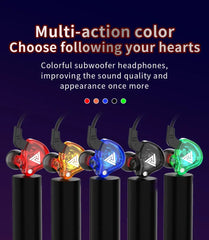 "QKZ AK6 Wired Earphones – 3.5mm HiFi Sound Quality Gaming Headset, Bass-Boosted Earbuds for Gamers"