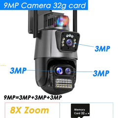 9MP Wi-Fi PTZ Security Camera with 8X Zoom