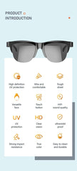 Smart Bluetooth V5.3 Sunglasses – HIFI Audio Glasses with Built-In Headphones & UV Protection