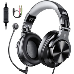 "OneOdio Wired Gaming Headset – Over-Ear 3.5mm Headphones with Detachable Microphone for PC, PS4, Xbox & Computer"