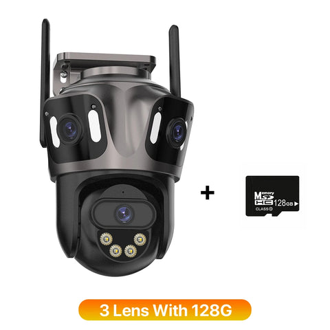 4K Dual Lens PTZ Wi-Fi Outdoor Camera with AI Detection