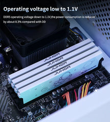 "JUHOR DDR5 16GB Desktop RAM – 5600MHz / 6000MHz High-Speed DIMM Memory for Gaming PCs"
