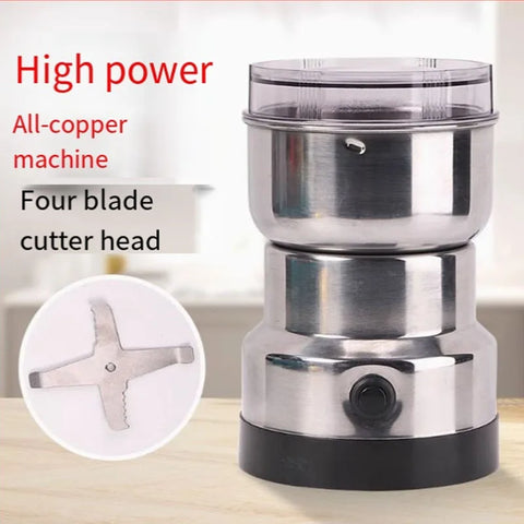 Compact Coffee Bean & Spice Grinder – Ultra-Fine Electric Crusher for Wet and Dry Ingredients