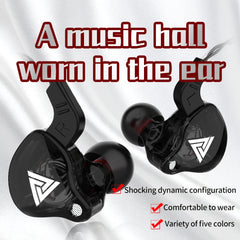 "QKZ AK6 Wired Earphones – 3.5mm HiFi Sound Quality Gaming Headset, Bass-Boosted Earbuds for Gamers"