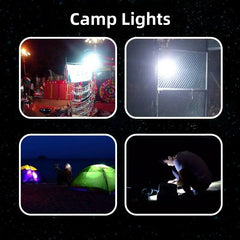 "2pcs Rechargeable LED Emergency Lights – Portable Indoor/Outdoor Flashing Lights for Barbecue, Tent, Camping with Battery"