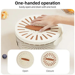 Foldable Fruit & Vegetable Drain Basket