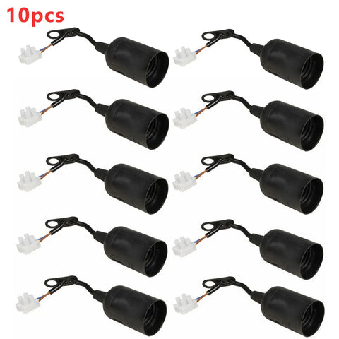 "8/10pcs E27 Lamp Holders – Construction Site Light Sockets for Renovation & Lighting Accessories"