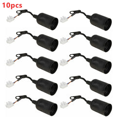 "8/10pcs E27 Lamp Holders – Construction Site Light Sockets for Renovation & Lighting Accessories"