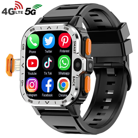 "Valdus PGD Android Smartwatch for Men – Dual HD Camera, GPS, 16GB/64GB ROM, NFC, 2G/4G SIM, WiFi, Fast Internet Access"