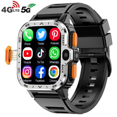 "Valdus PGD Android Smartwatch for Men – Dual HD Camera, GPS, 16GB/64GB ROM, NFC, 2G/4G SIM, WiFi, Fast Internet Access"