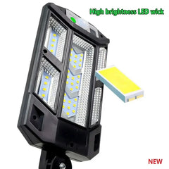 High brightness LED wick with close-up of LED chips on a white background