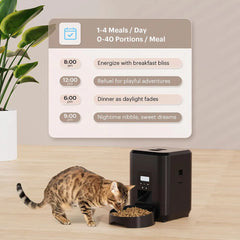 Smart Pet Food Dispenser – Timed Automatic Cat & Dog Feeder with Portion Control