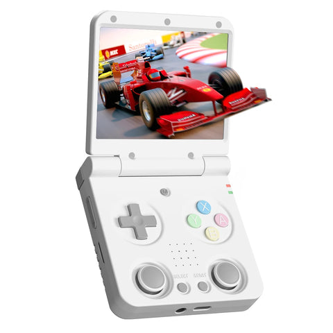 "MIYOO Flip V2 Retro Handheld Game Console – 3.5'' IPS Screen, Metal Hinge, Dual Analog Sticks, Portable Gaming Device Gift"