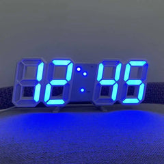 Voice-Activated 3D Luminous Digital Clock – Simple Fashion Silent Alarm Desktop Clock