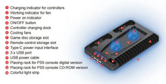 GAMINJA P58 RGB Stand – Multi-Function Headset Holder