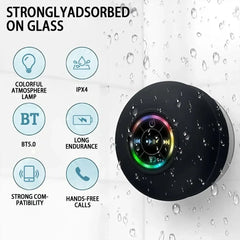 Portable Bluetooth Waterproof Speaker with LED Lights