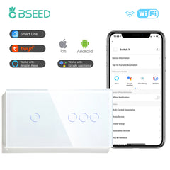 BSEED WiFi Smart Touch Light Switch EU Standard