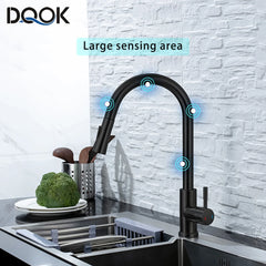 DQOK Kitchen Faucet Pull-Out Sensor Tap