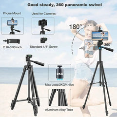 Phone Tripod with Bluetooth Remote