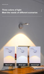 "Wireless Night Light with Motion Sensor – USB LED Wall Lamp for Kitchen, Bedroom, Living Room, and Mural Indoor Lighting"