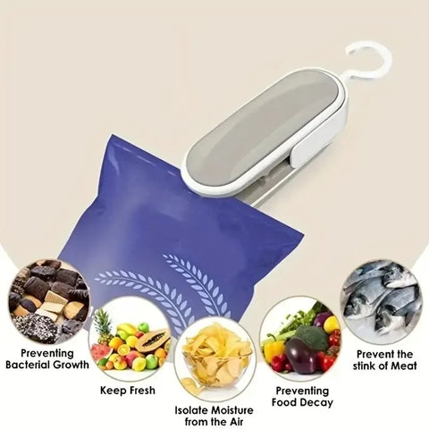 Portable Plastic Bag Sealer Clamp – Kitchen Accessory