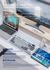 K86 Wireless Mechanical Keyboard – Hot-Swappable, Screen & Volume Knob