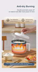 Smart 1.7L Multi-Function Electric Rice Cooker – Non-Stick Pot