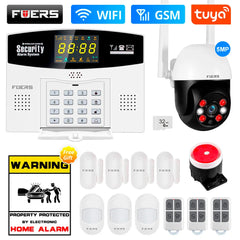 Fuers Tuya Smart 4G GSM Wi-Fi Burglar Alarm System