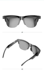Smart Bluetooth V5.3 Sunglasses – HIFI Audio Glasses with Built-In Headphones & UV Protection