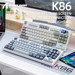 K86 Wireless Mechanical Keyboard – Hot-Swappable, Screen & Volume Knob