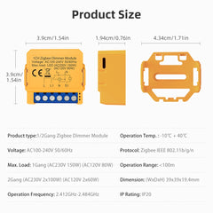 AVATTO Tuya WiFi/ZigBee Smart Dimmer Switch Module