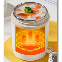 Portable 600ML USB Food Heater – Stainless Steel Electric Lunch Container for Travel, Work, Picnic
