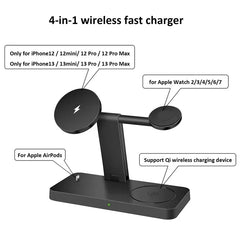 MagSafe 4-in-1 Foldable Wireless Charger for iPhone & Apple Devices