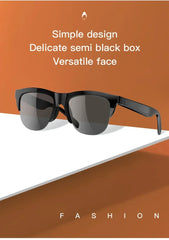 Smart Bluetooth V5.3 Sunglasses – HIFI Audio Glasses with Built-In Headphones & UV Protection
